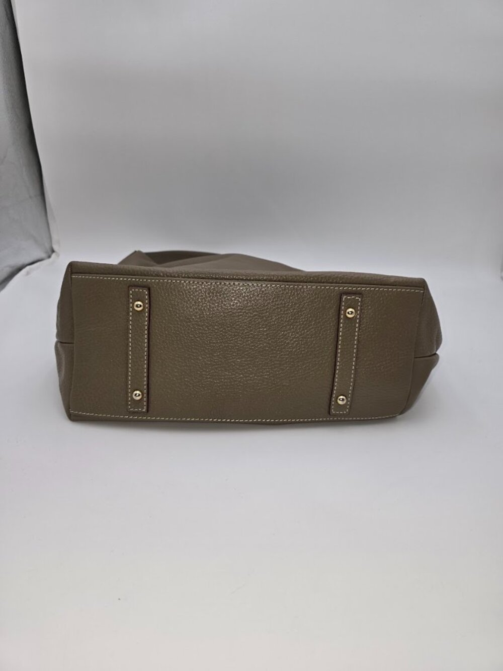 Dooney & Bourke Taupe Pebbled Leather Hobo Shoulder Bag Lock Sac - Picture 7 of 14